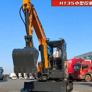 HT35履带式液压小型挖掘机出口北美 HIGHTOP一机多用途工程挖掘机